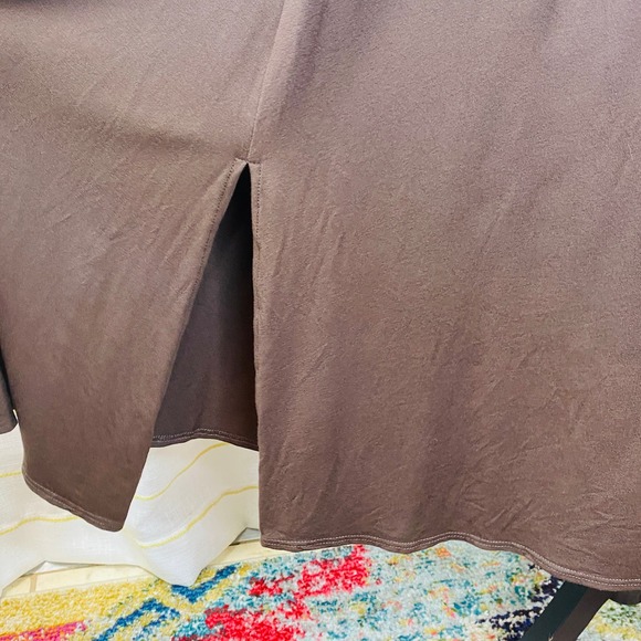 Eileen Fisher Knit A-Line Midi Dress Women Small Stretch Casual Classic Packable - Picture 7 of 10